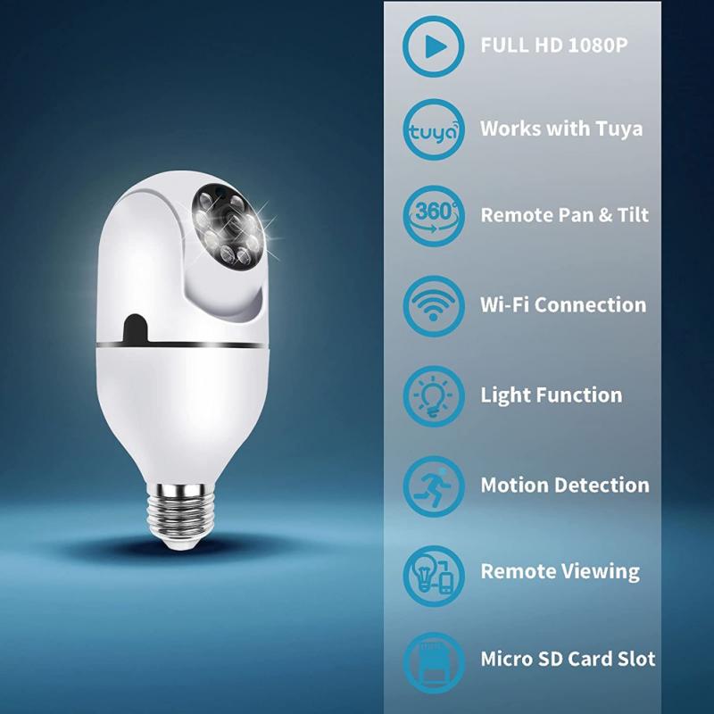 360° Rotating bulb System Full HD IP Camera